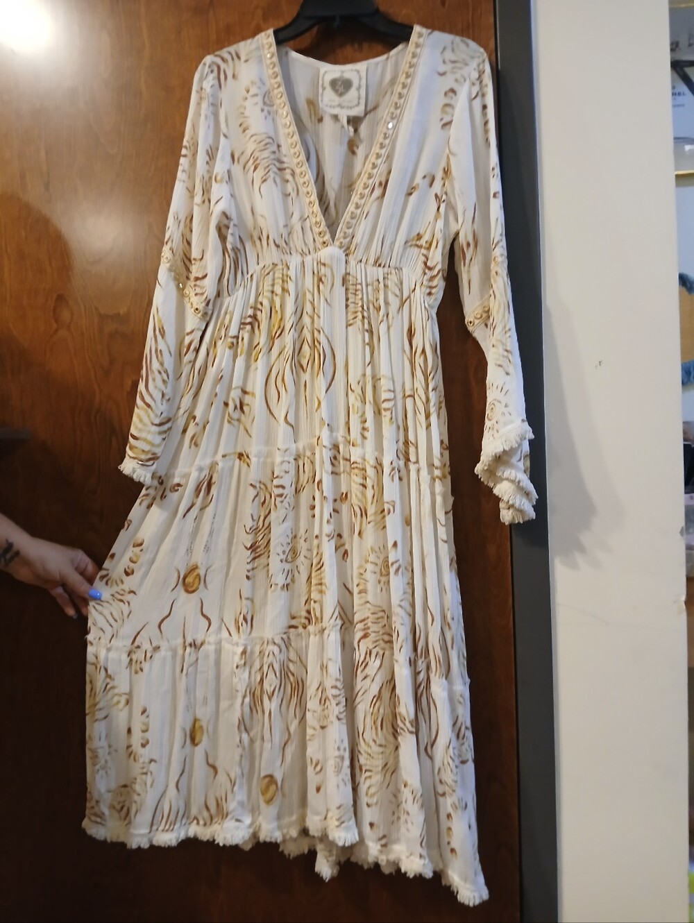 NWOT/ Z&L EUROPE cteam boho maxi dress